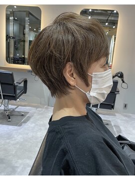 サロンドミルク 新百合ヶ丘店(salon de MiLK) ミニマムショート×脱白髪染めハイライト