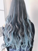 ラビス クローバー(Lovis clover) ダークグレー シルバー ミクブルー メルティカラー