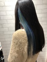 ビス ヘア アンド ビューティー 西新井店(Vis Hair＆Beauty)&nbsp;20代30代大人可愛い透明感インナカラーブルー