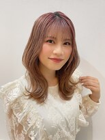 ノアル(NOAHL)&nbsp;ピンクベージュ外ハネくびれ