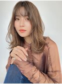 韓国くびれヘア/毛先ワンカール