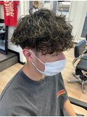 波巻きスパイラルツイストスパイラルパーママッシュメンズヘア
