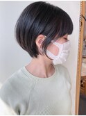 【morio原宿】20代黒髪ショートボブ　耳かけショート　宮本