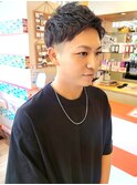 《RIP SOUL》ニュアンスパーマ 刈り上げ アップバング ショート