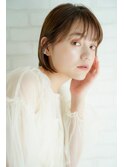 黒髪カタログ/小顔に見せるヘア/ココアベージュ/ショート/八乙女