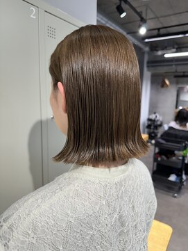 シェル 吉祥寺(shell) グレージュカラー/ボブウルフ/黒髪/ココアベージュ