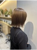 イメチェン/フルバング/似合わせカット/レッドブラウン/髪質改善