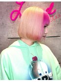 ☆ぱつっとボブ×髪質改善×姫カットレイヤー×デザインカラー