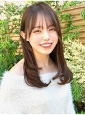 20代30代40代◎前髪パーマグレーベージュレイヤーロング黒髪