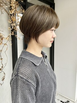 ディレクト(Direct) 《Direct》丸みショート×オリーブベージュ