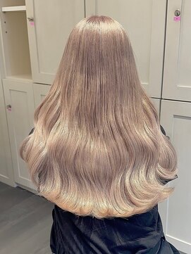 ベレーザ 渋谷(BELEZA) 9348ブロンドベージュハイライトバレイヤージュハイトーンカラー