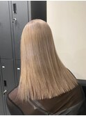 10166秋色ブロンドオリーブベージ髪質改善くすみベージュロング