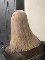 ベレーザ 渋谷(BELEZA)&nbsp;10166秋色ブロンドオリーブベージ髪質改善くすみベージュロング