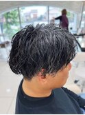縦落ちツイストスパイラルパーマメンズパーマ波巻きツイスパ