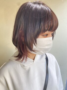 テーラヘアー 稲毛店(TELA HAIR) ピンクインナー☆ウルフ