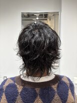 ハーツ 船橋(HEARTS)&nbsp;メンズウルフ×無造作ウェーブパーマ【船橋/白髪ぼかし】