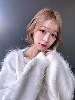 トルネード(TORNADO) 韓国ボブ ハイトーンカラー ウェーブボブ くびれボブs111