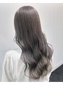 【ワンブリーチで出来る☆】グレイッシュシルバーカラー