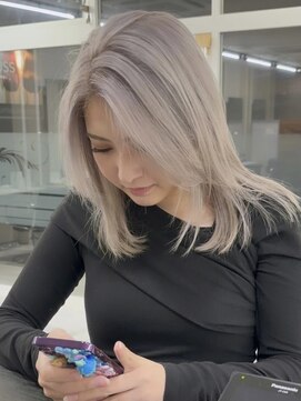 ウル 岡山駅店(ULu.) ハイライトハイトーンダブルカラー20代30代40代ULu岡山