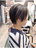ナチュラルショート×大人ショート×ハイライトカラー30代40代