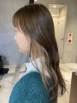 エリマ 調布(elima)&nbsp;レディースロングインナーカラーミルクティーベージュ