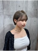 【takano style】透け感バングの小顔ショートボブ