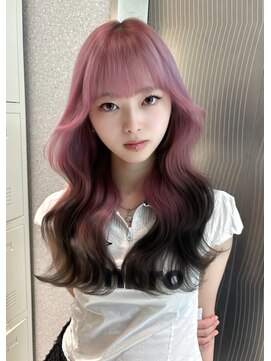 天神美容室 【香月指名☆】デザインカラー×ルーツカラー×レイヤー