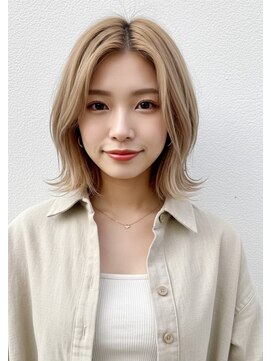 ブリックバイブレイス 千葉 千葉中央(brick by brace) 千葉駅/オリーブグレー/小顔/ココアベージュ