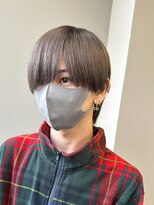 エルマーク 梅田(L-MARK)&nbsp;マッシュ/メンズ/ハイトーン/ダブルカラー/ブリーチ/眉毛