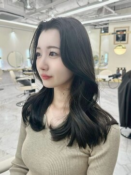 シェノン サントル(CHAINON CENTRE) 梅田/黒髪/クラゲヘアー/オリーブグレー/小顔/ココアベージュ