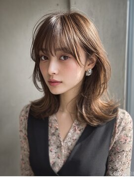 ダル 渋谷/表参道(DAL.) レイヤーカット髪質改善カラー透明感カラー顔まわりカット