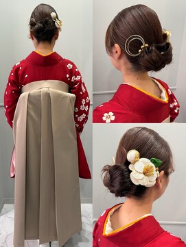 ヘアーメイク ツインズ(Hair Make TWINS) 袴に合わせた上品オリジナルヘアアレンジ