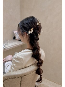 プランツヘアー 高宮店(Plants hair) 上品なサイド編み　高宮 大橋 南区 薬院 平尾 大楠
