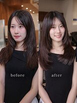 ヴィヴィッド オモテサンドウ(ViViD omotesando)&nbsp;地毛風ケア縮毛矯正/ロングレイヤー/シースルーバング