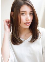 トリートメント効果大人かわいいフェアリーストレートグレージュ