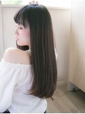 さらつやロング 似合わせカット 小顔バング★★