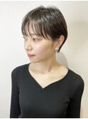 春ヘアー/耳かけ丸みショート/マッシュショート/透けバング