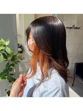 メロウバイケンジ(mellow by KENJE) 【インナーカラー×ブラッドオレンジ】