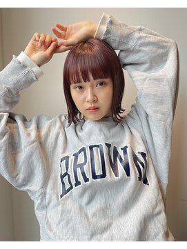 トレス(TRESS) 外ハネボブ　レイヤーボブ　ブラウンカラー