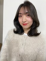 イオエ(ioe)&nbsp;前髪/アンブレラカラー/こなれミディ/イメチェン/ウェーブパーマ