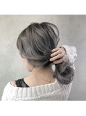 ★ミディアムヘア_外国人風グレージュ_ブリーチ1回★