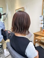 ヘアーポケット リタ(HAIR POCKET ritta) 外はねボブ×ミルクティーベージュ