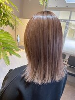 フラッグ 九大学研都市店(Flag)&nbsp;ふんわりミディアムシースルーバングアッシュベージュカラー