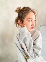銀座 cheri 結んで可愛いハイライトカラー
