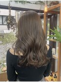 ブリーチ無しグレージュカラー