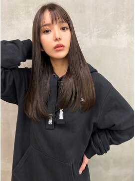 ロゼ 六甲道(ROSE) 【ROSE】艶髪ストレート＿髪質改善カラー＿ロング