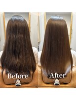 エマヘアープラス(Emma Hair plus) 《髪質改善》美髪 Before→after【Emma 田中】