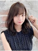 うる艶女の子らしいニュアンス小顔ヘア透明感カラー