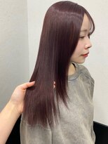ラグナ(LAGUNA) 【ロング×レイヤーカット×ブリーチなしチェリーレッド】