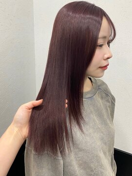 ラグナ(LAGUNA) 【レイヤーカット/チェリーレッド/ロング/ダブルカラー/10代】